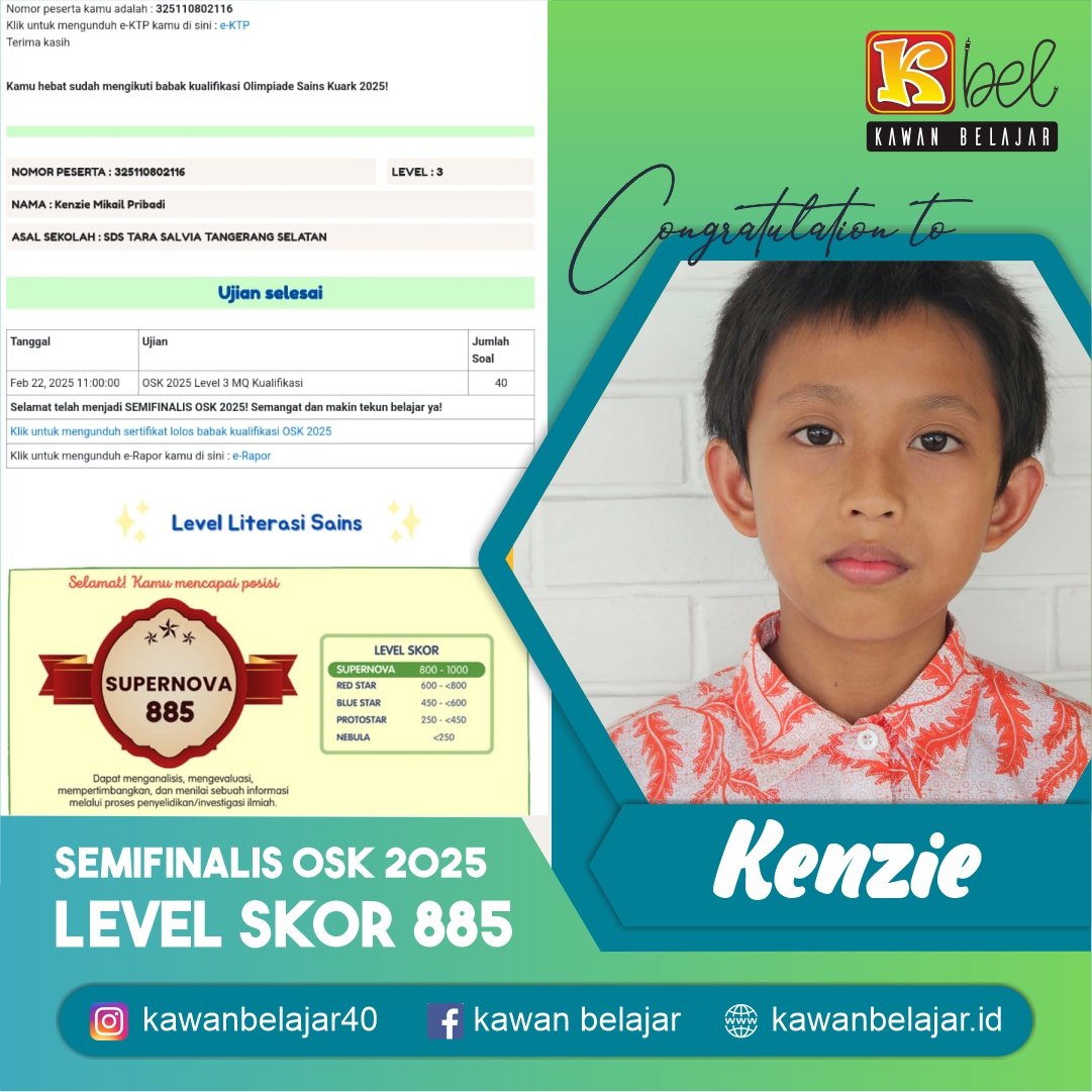 Selamat c4kenzie